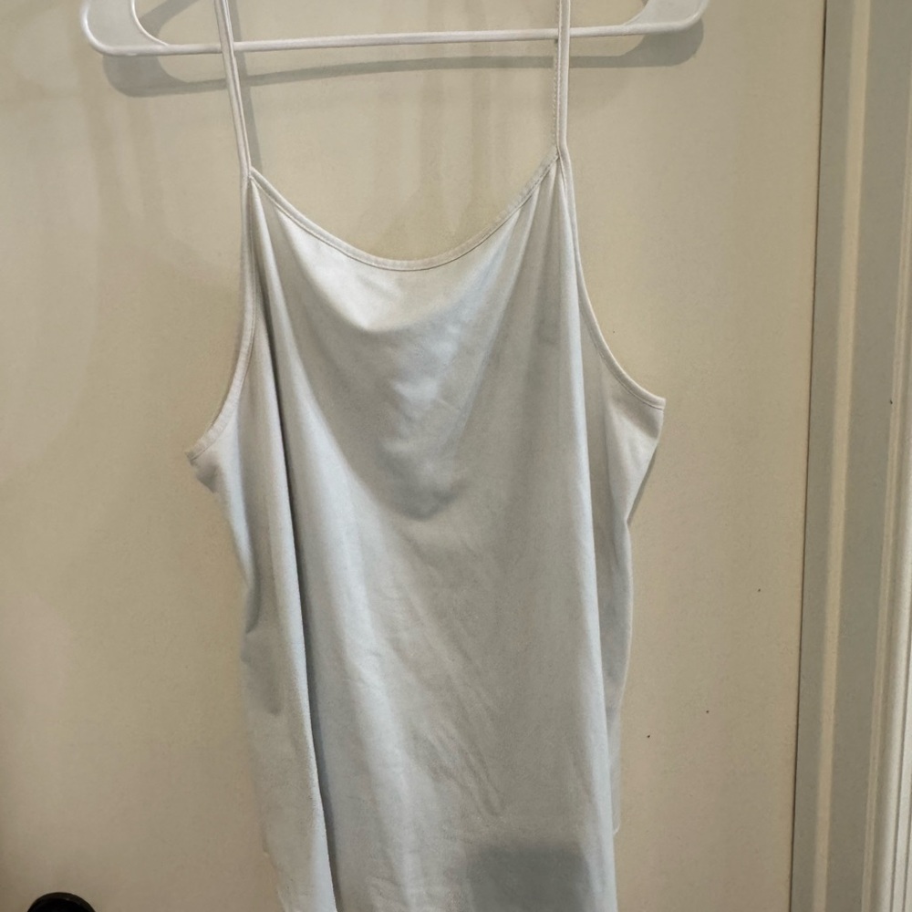 Elegant Light Gray Spaghetti Strap Top